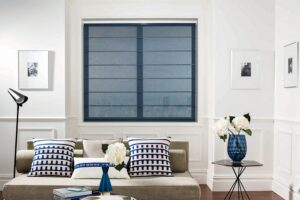 Roman Blinds in a range of colours, styles and materials.